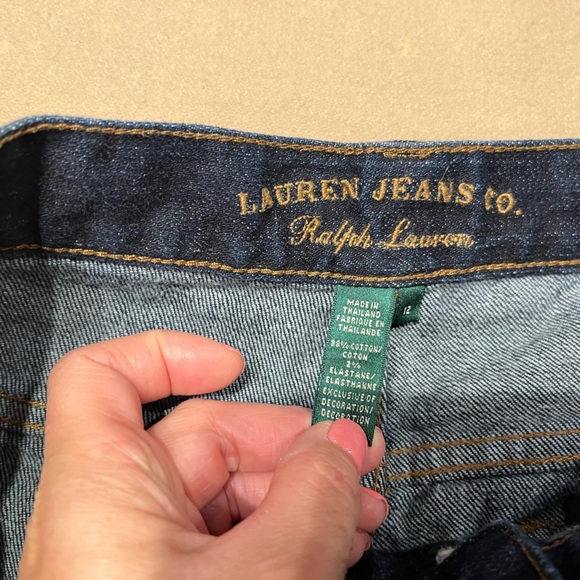 Ralph Lauren dark wash boot cut jeans 12 - Picture 4 of 9